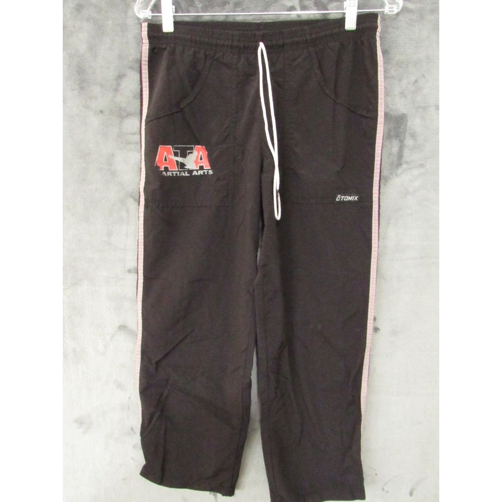 ATA Martial Arts ŌTOMIX Black Cropped Training Pants Youth Size 2 Drawstring